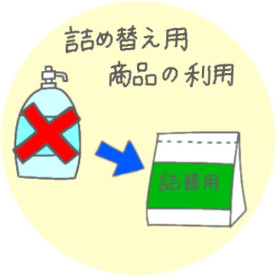 詰め替え用を利用