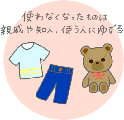 使わないものを譲る